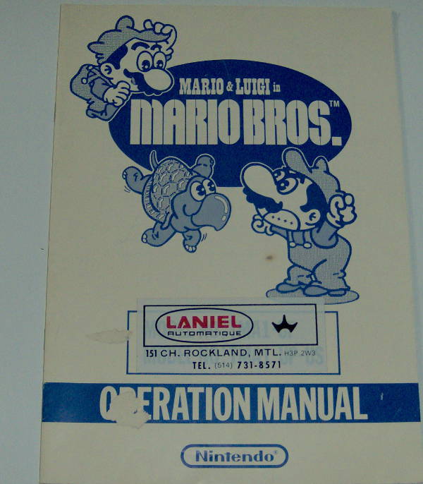 (image for) Nintendo Mario Bros. Operation Manual